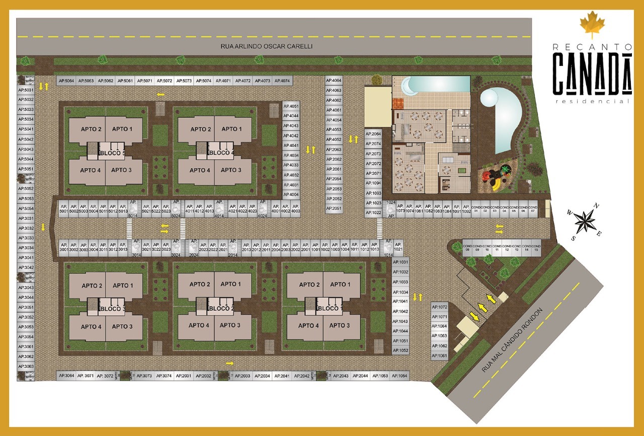 Apartamento para à venda no Bairro CANADA em CASCAVEL: 
