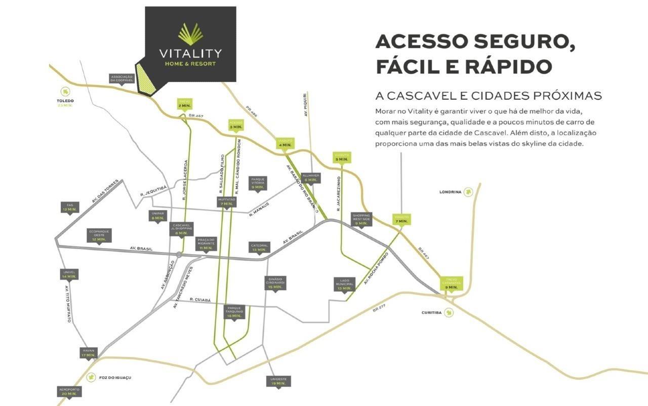 Terreno para à venda no Bairro CATARATAS em CASCAVEL: 