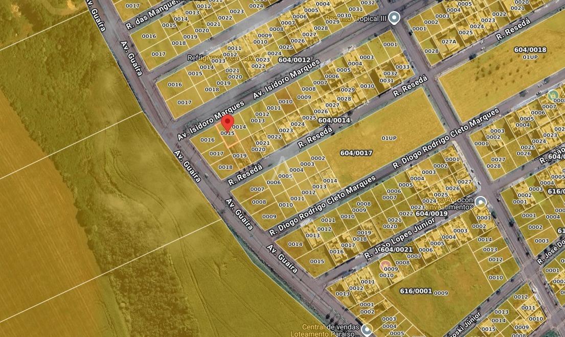 Terreno para à venda no Bairro RECANTO TROPICAL III em CASCAVEL: 