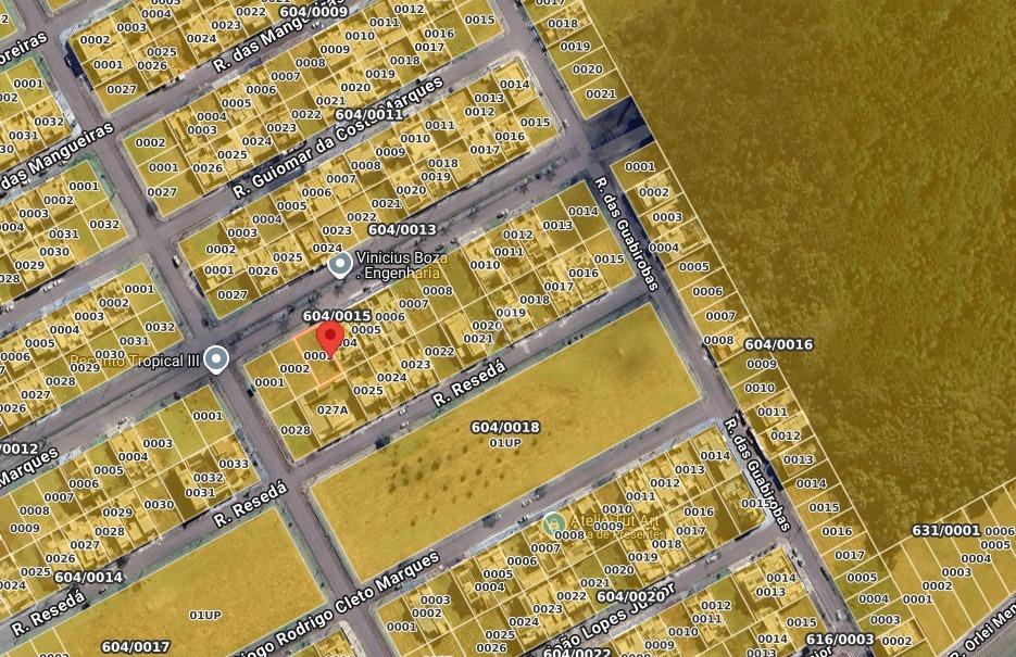 Terreno para à venda no Bairro RECANTO TROPICAL III em CASCAVEL: 