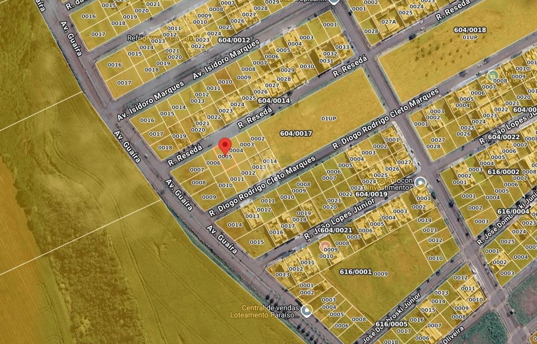 Terreno para à venda no Bairro TROPICAL III em CASCAVEL: 