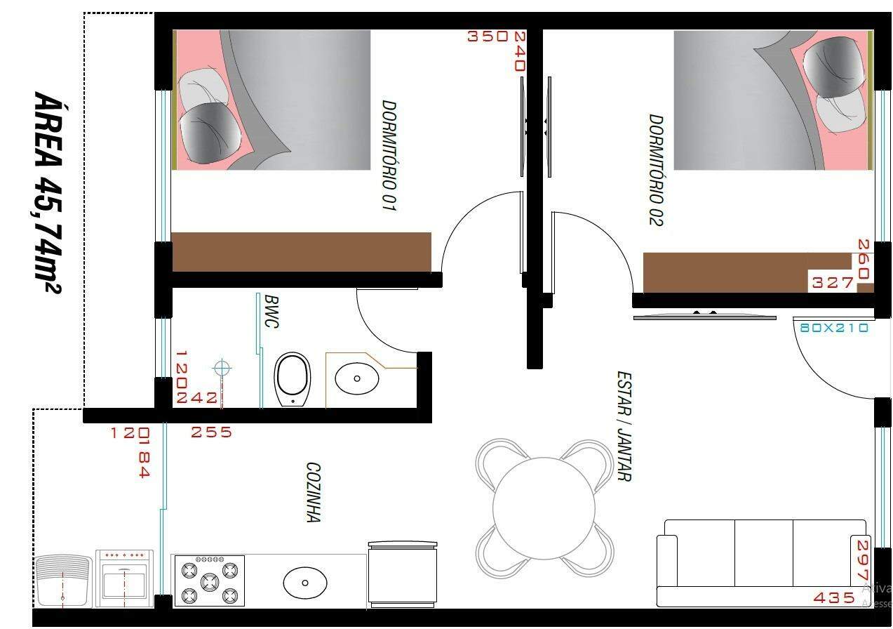Casa Residencial para à venda no Bairro CASCAVEL VELHO em CASCAVEL: Planta Baixa