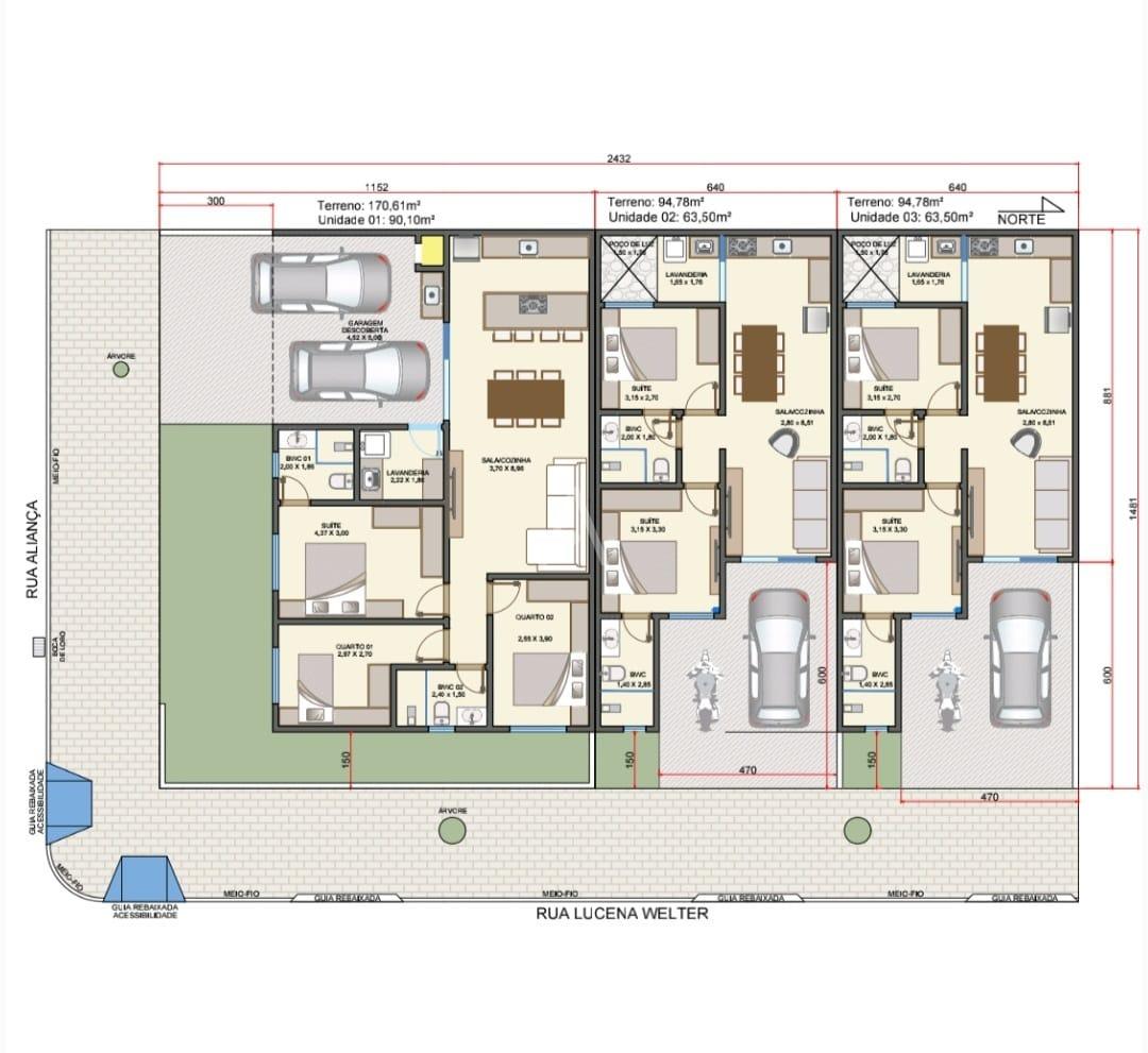 Casa Residencial para à venda no Bairro TOCANTINS em TOLEDO: 