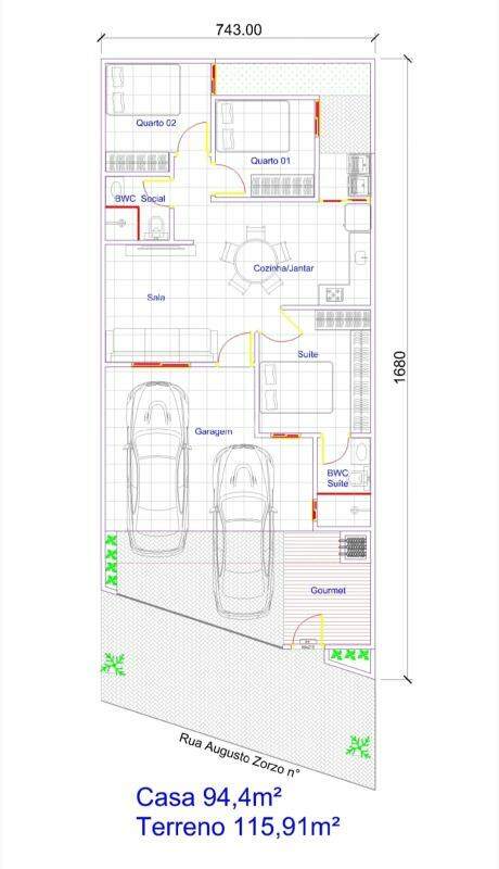 Casa Residencial para à venda no Bairro CENTRO em TOLEDO: 