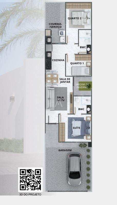 Casa Residencial para à venda no Bairro SANTA CRUZ em CASCAVEL: 