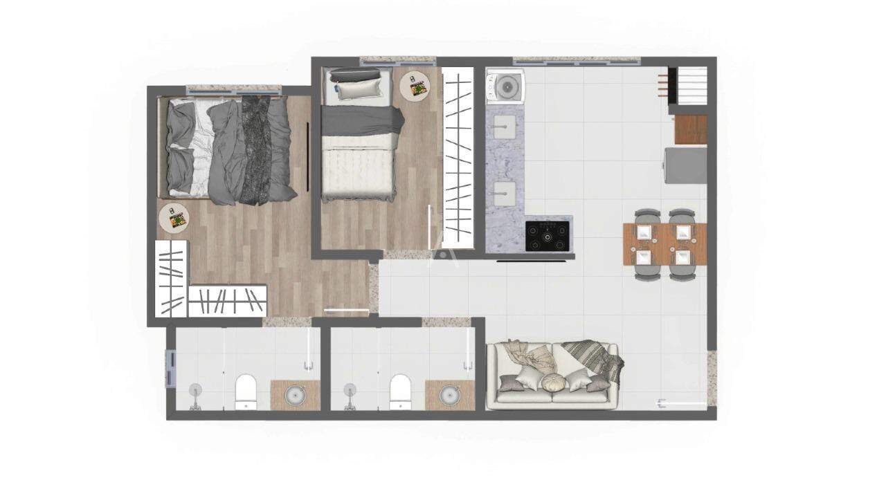 Apartamento para à venda no Bairro CANCELLI em CASCAVEL: 