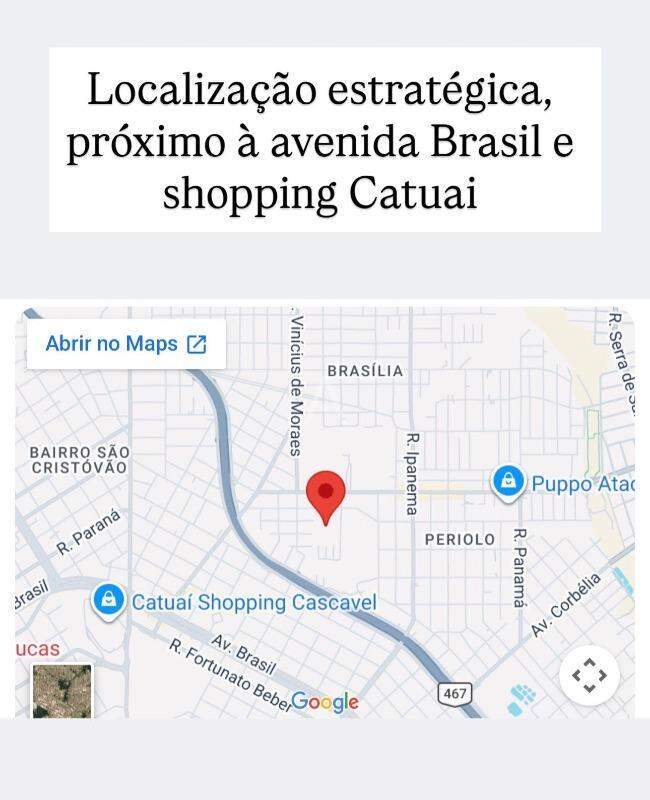 Apartamento para à venda no Bairro BRASILIA em CASCAVEL: