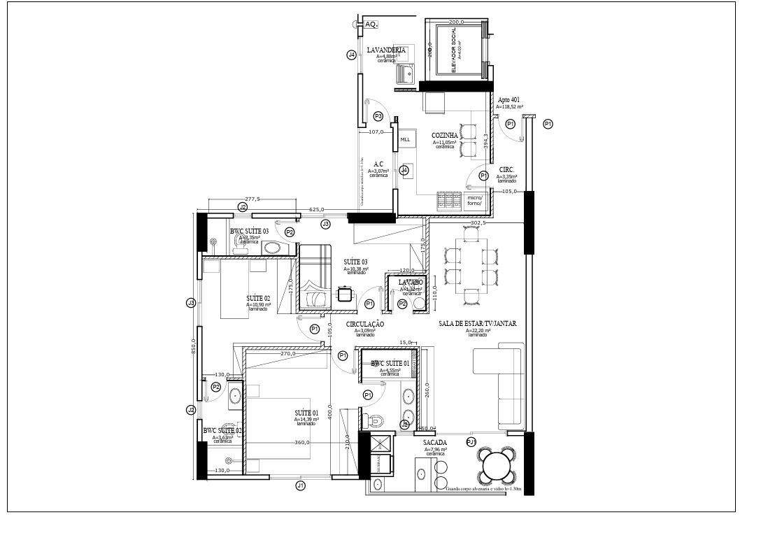 Apartamento para à venda no Bairro COUNTRY em CASCAVEL: 