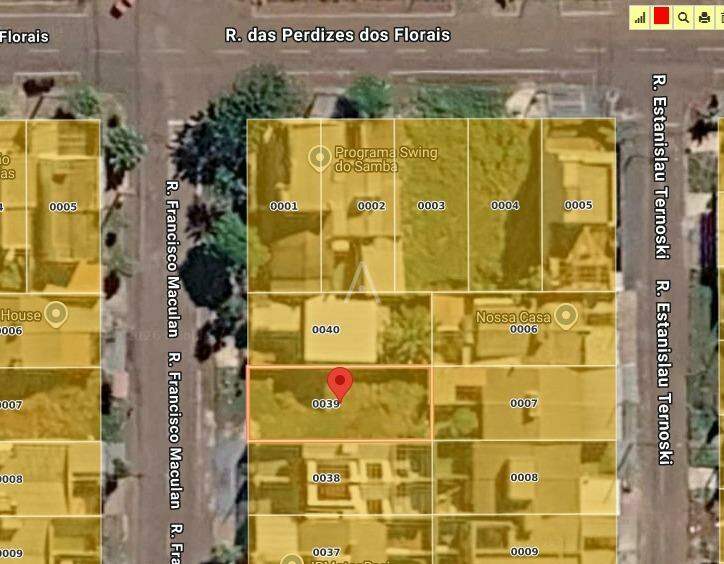 Terreno para à venda no Bairro FLORAIS DO PARANA em CASCAVEL: