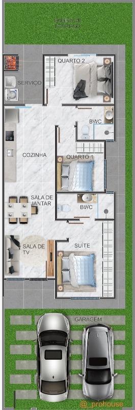 Casa Residencial para à venda no Bairro PARAISO TROPICAL I em CASCAVEL: 