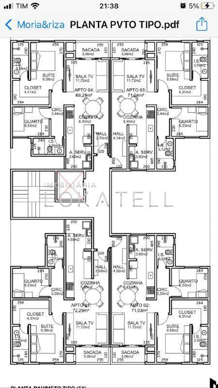 Apartamento para à venda no Bairro JARDIM SANTA MARIA em TOLEDO: