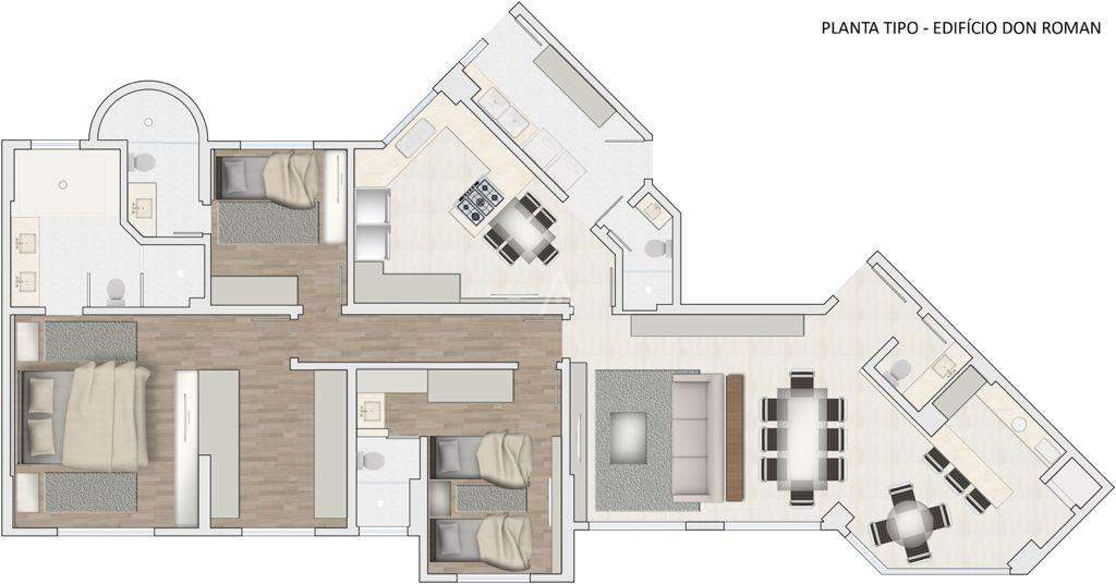 Apartamento para à venda no Bairro CENTRO em CASCAVEL: