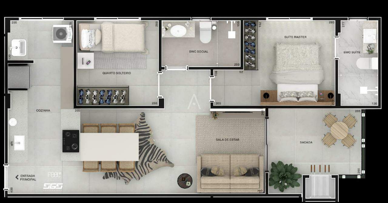 Apartamento para à venda no Bairro ALTO ALEGRE em CASCAVEL: 