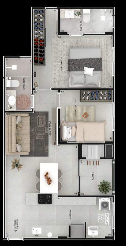 Apartamento para à venda no Bairro ALTO ALEGRE em CASCAVEL: 
