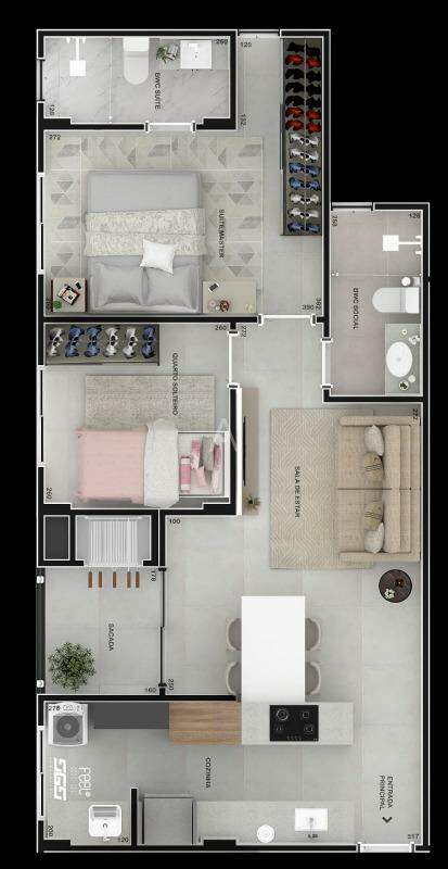 Apartamento para à venda no Bairro ALTO ALEGRE em CASCAVEL: 