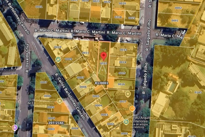 Terreno para à venda no Bairro CANCELLI em CASCAVEL: 