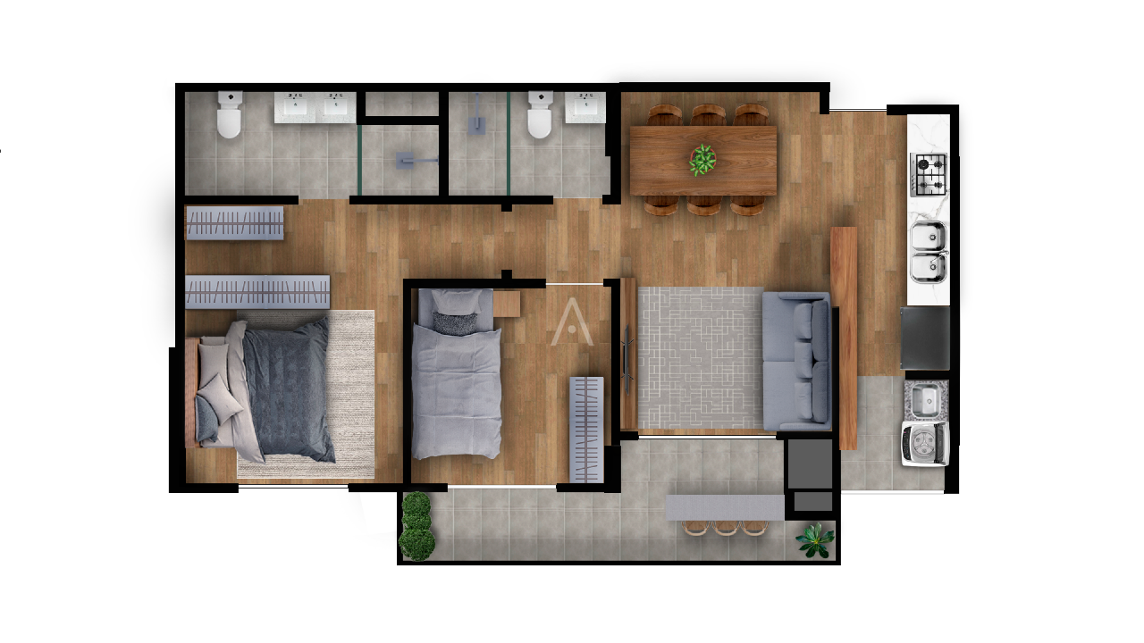 Apartamento para à venda no Bairro COQUEIRAL em CASCAVEL: 