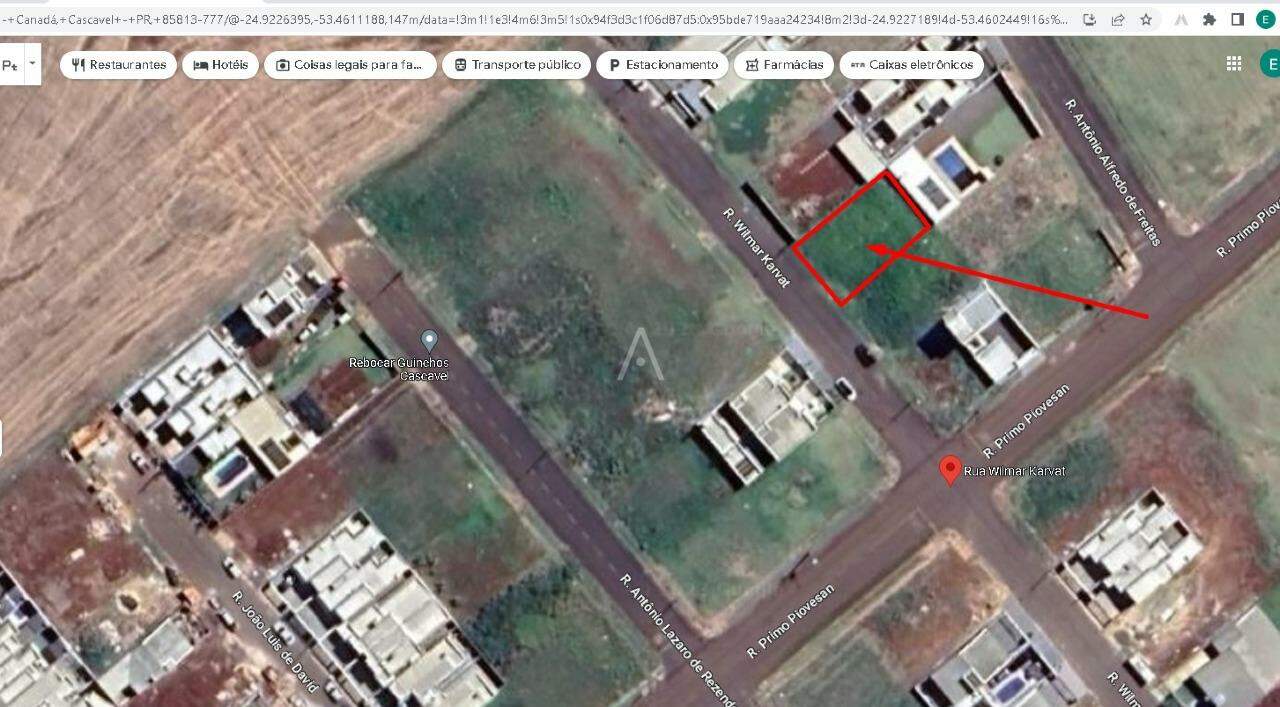 Terreno para à venda no Bairro Piovesan em CASCAVEL: 