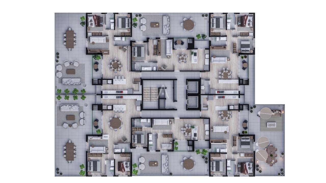 Apartamento para à venda no Bairro CENTRO em CASCAVEL: 