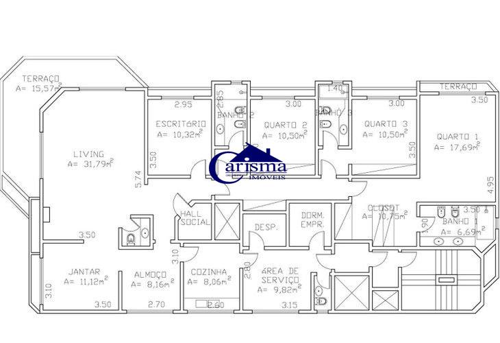 Apartamento à venda com 3 quartos, 216m² - Foto 25