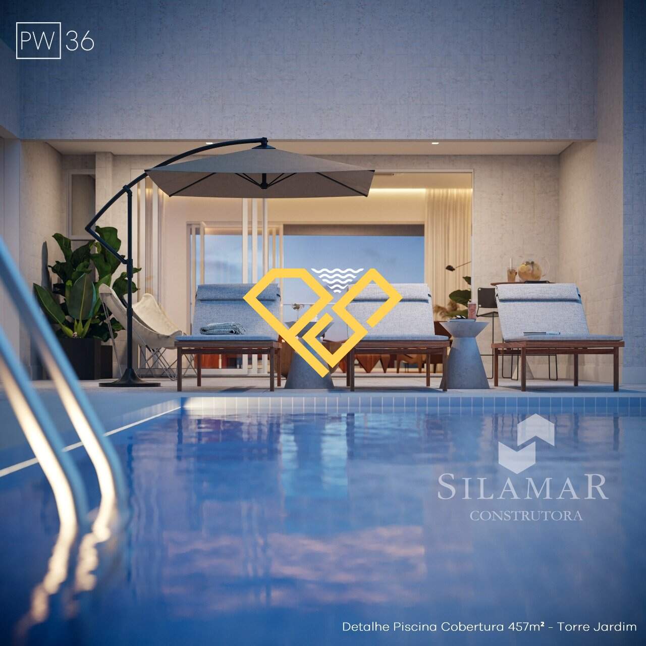 PW36 - DETALHE PISCINA COBERTURA 457M2 - TORRE JARDIM