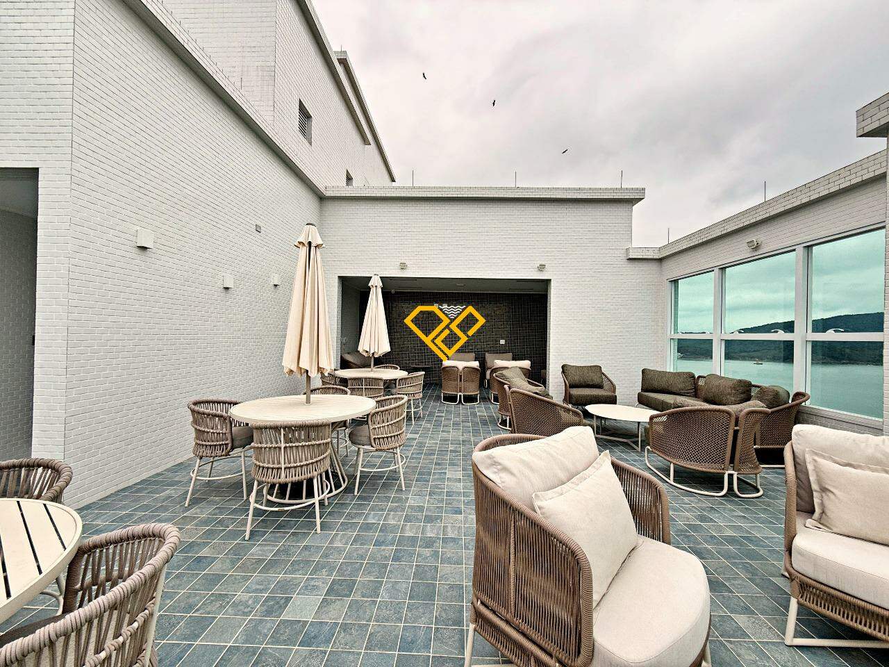 Área da piscina