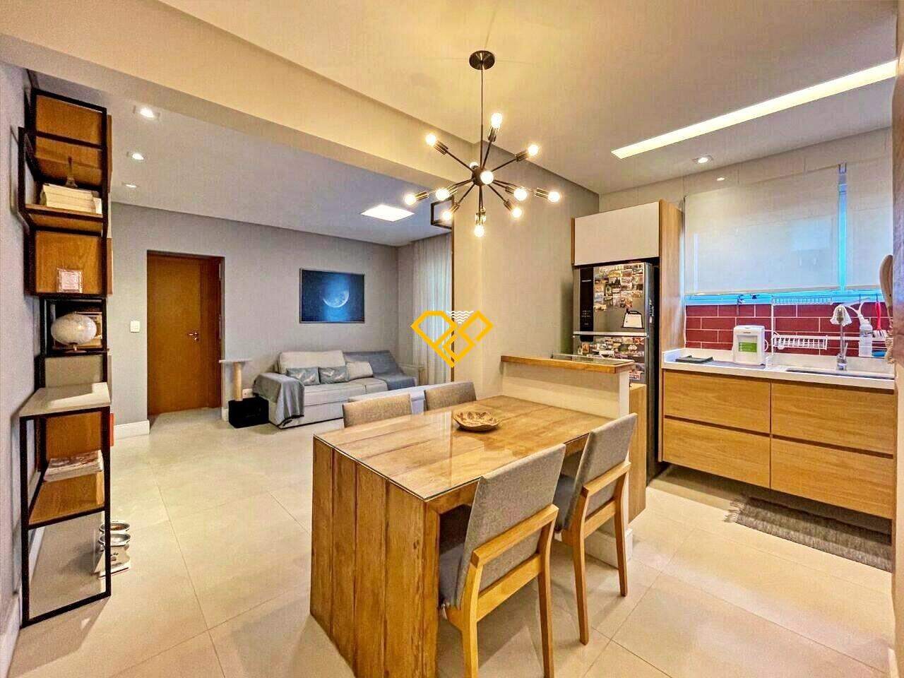 Apartamento à venda no Gonzaga: Sala e cozinha