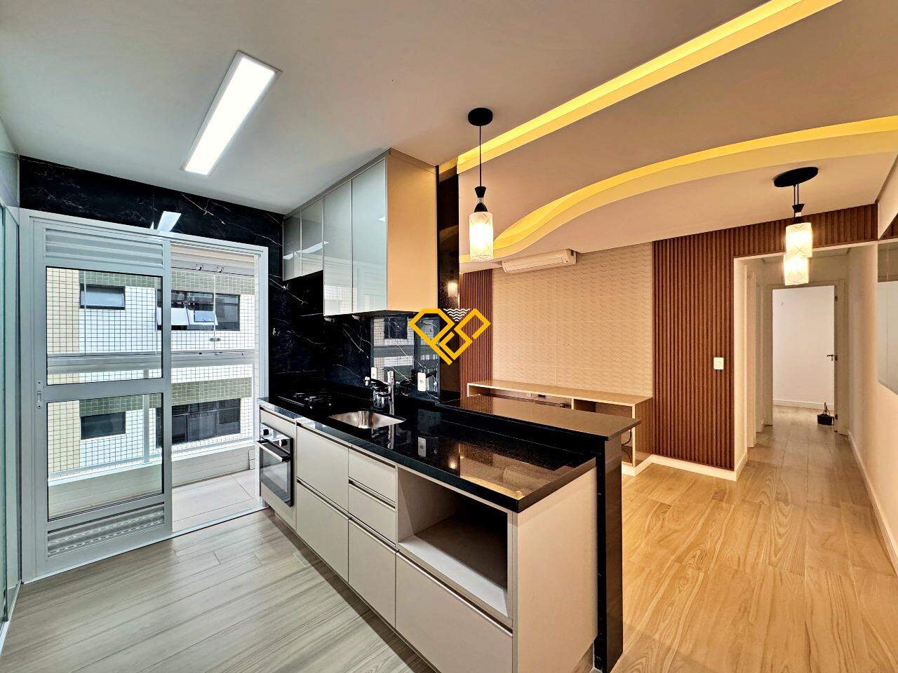 Apartamento à venda no Aparecida: Cozinha e sala