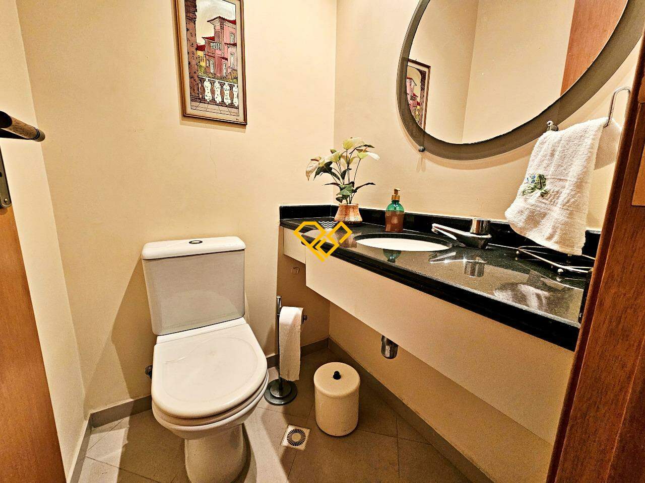 Apartamento à venda no Aparecida: Lavabo