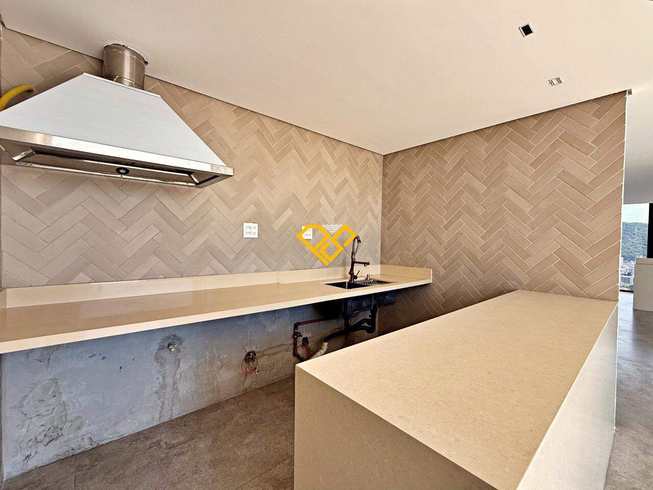Cobertura à venda no José Menino: espaço gourmet