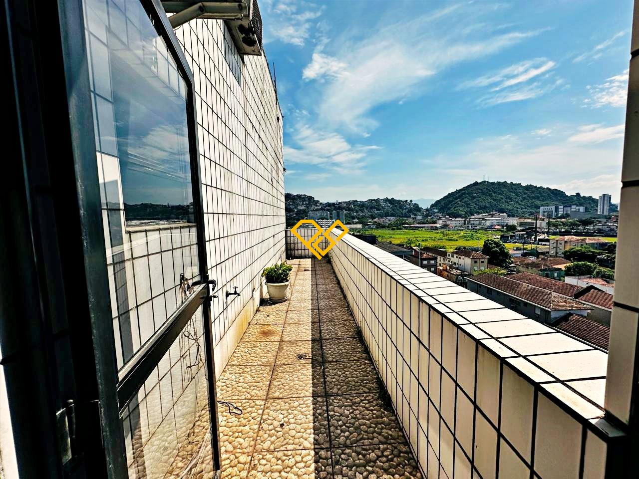 Cobertura para aluguel no Vila Belmiro: Varanda da sala