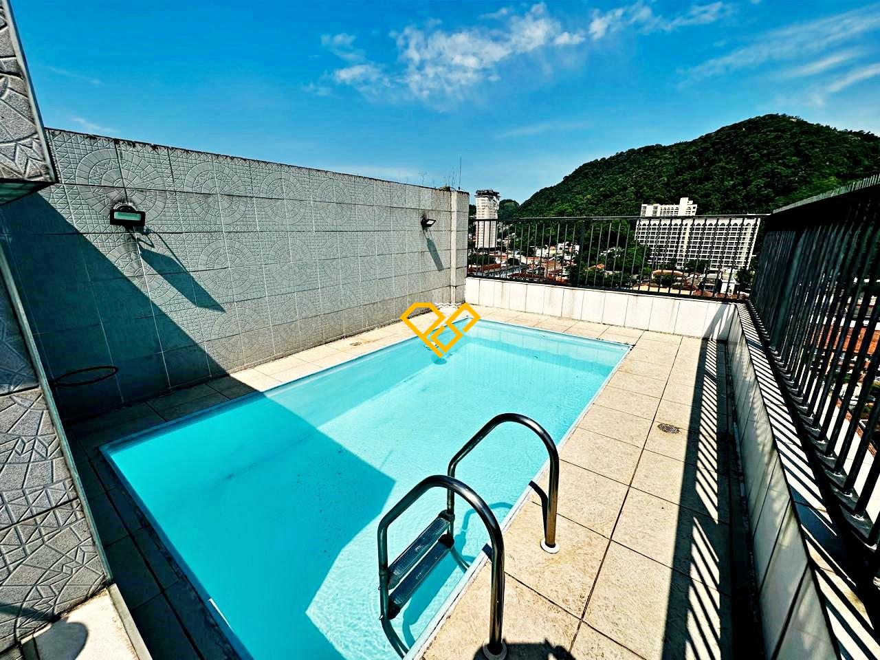 Cobertura para aluguel no Vila Belmiro: Piscina