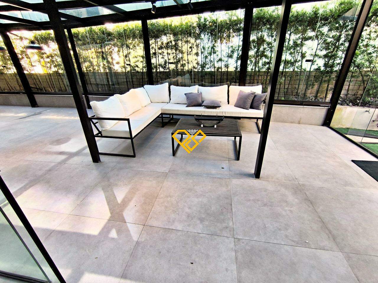 Garden à venda no José Menino: Área gourmet com churrasqueira