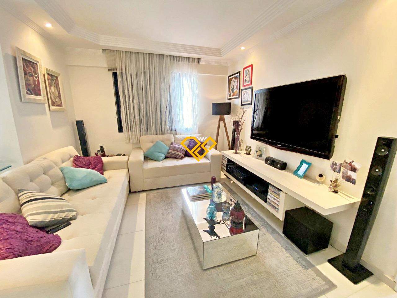 Apartamento à venda no Campo Grande: Sala de estar