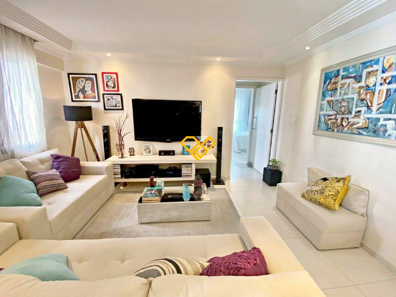 Apartamento à venda no Campo Grande: Sala de estar