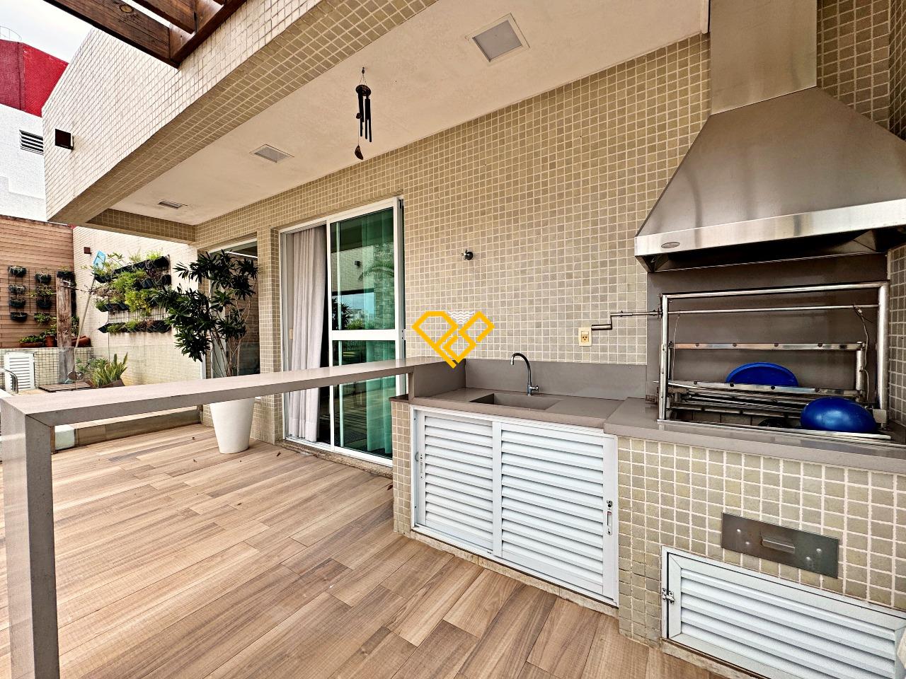 Cobertura à venda no Boqueirão: Área gourmet com churrasqueira