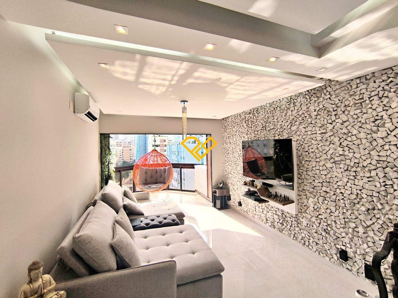 Cobertura à venda no Aparecida: Sala 1° piso