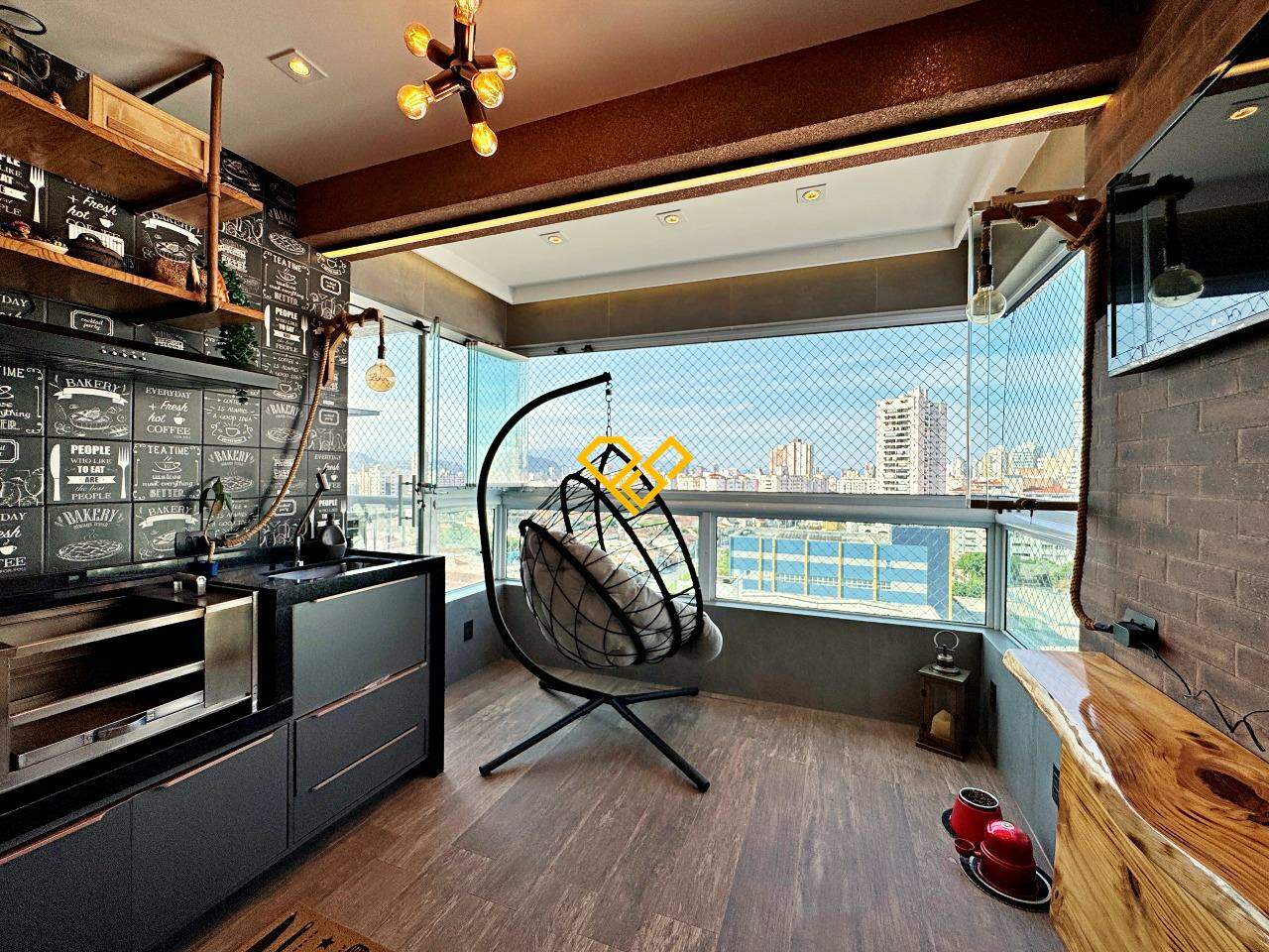 Apartamento à venda no José Menino: Varanda