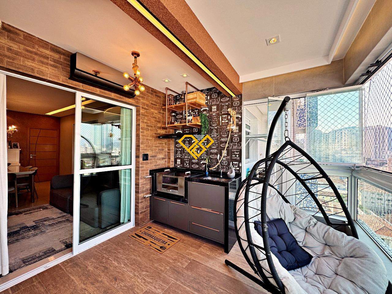 Apartamento à venda no José Menino: Varanda