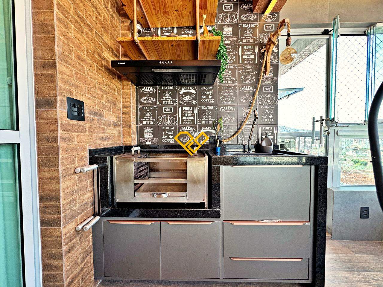 Apartamento à venda no José Menino: Varanda