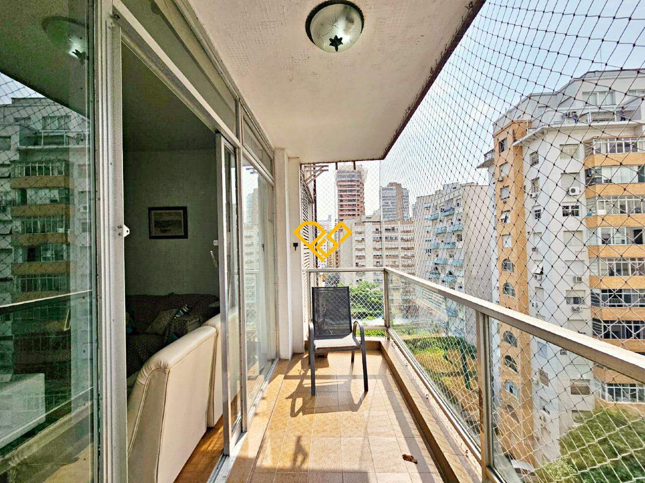 Apartamento para aluguel no Gonzaga: Varanda