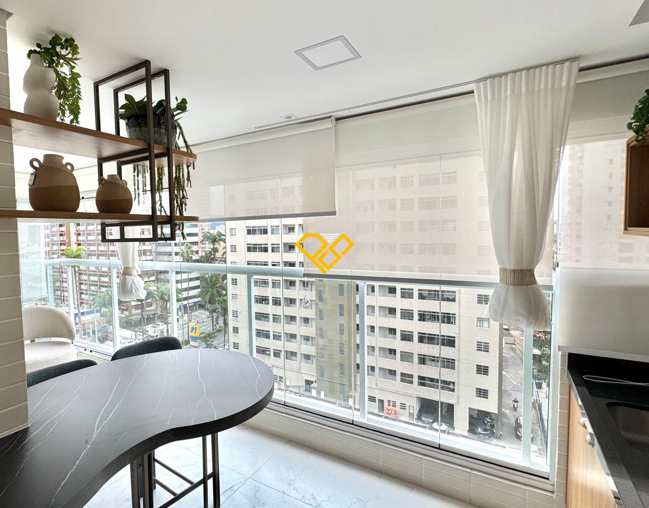 Apartamento à venda no Gonzaga: Varanda