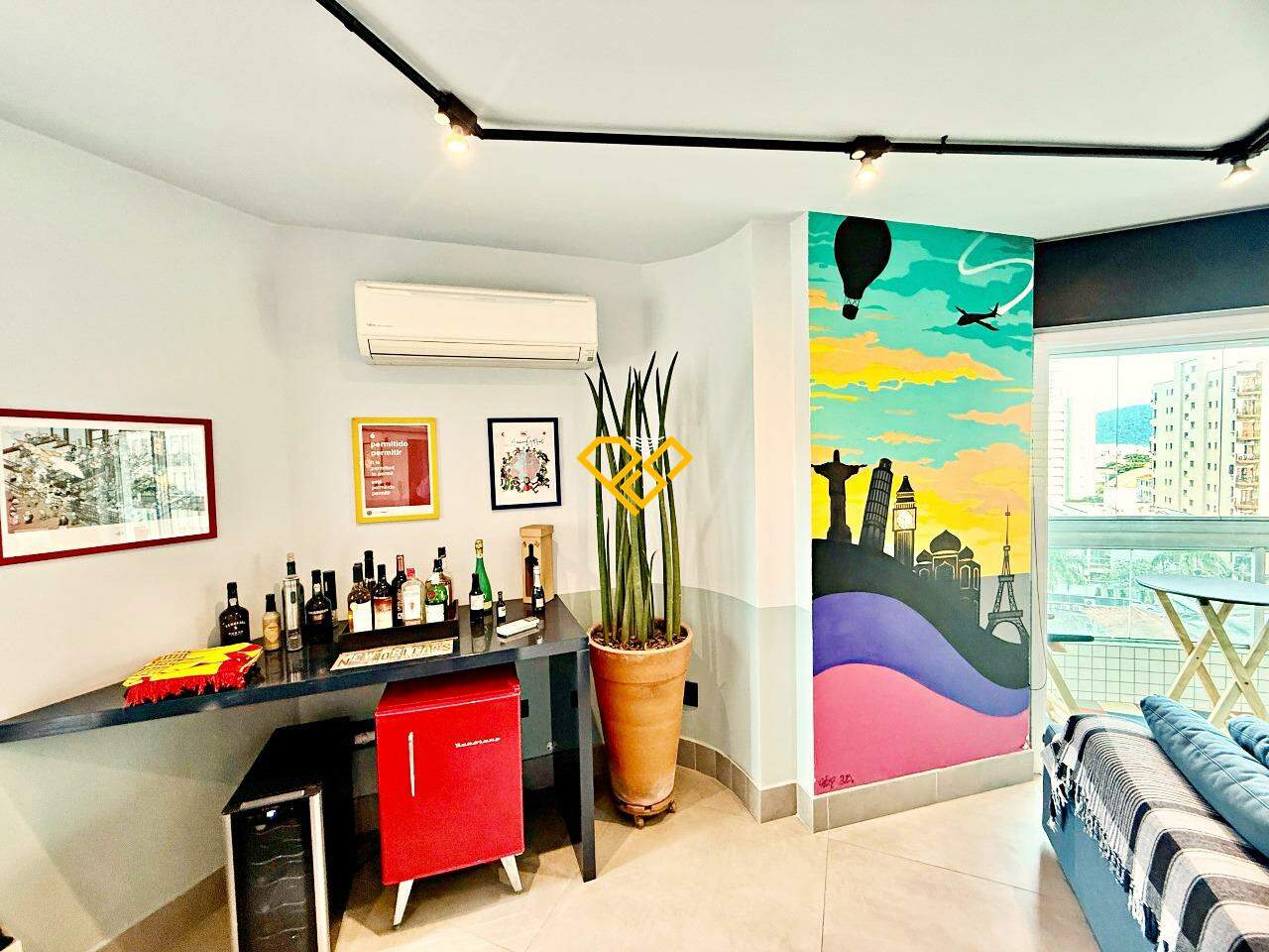 Apartamento à venda no Ponta da Praia: Sala