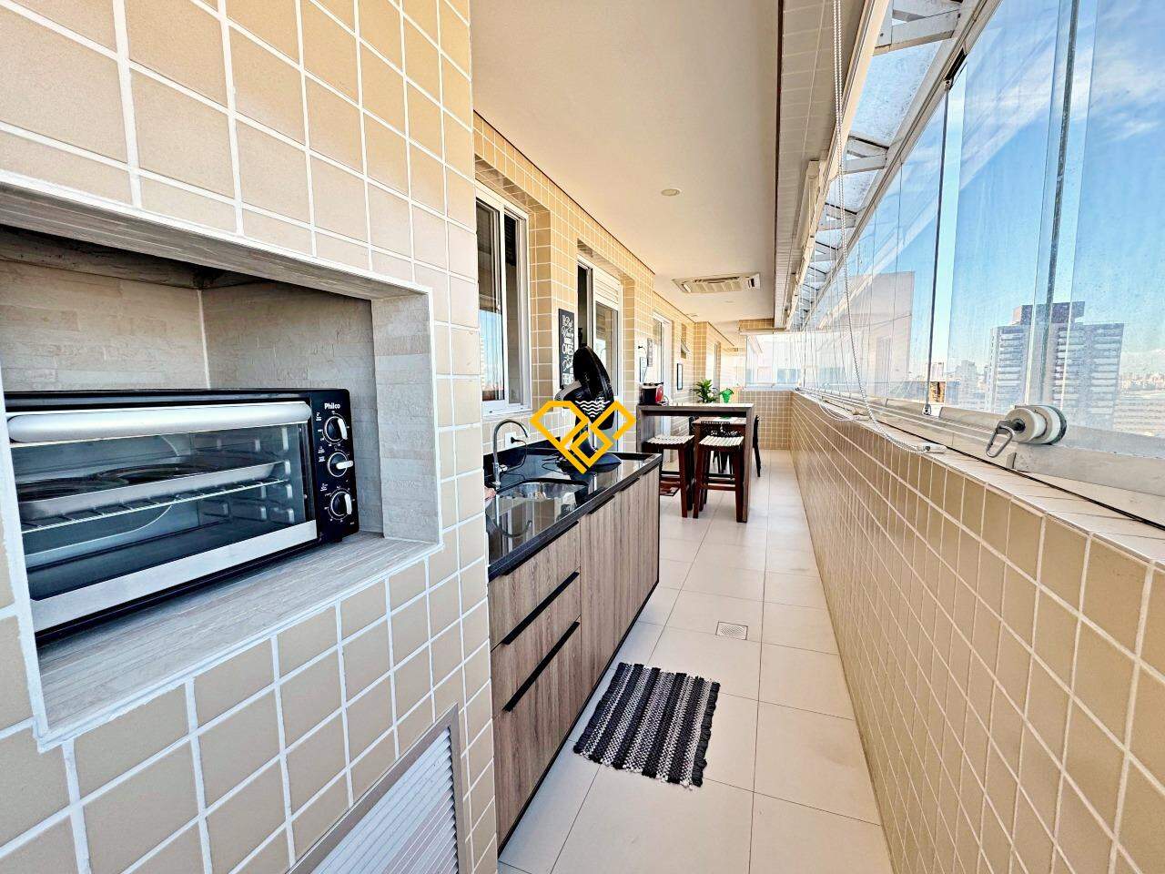 Apartamento à venda no Gonzaga: Varanda