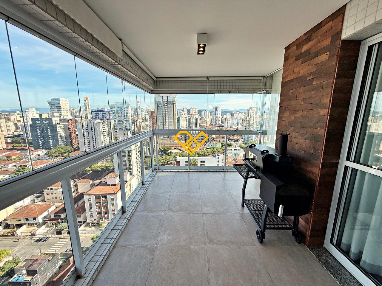 Apartamento à venda no Embaré: Varanda