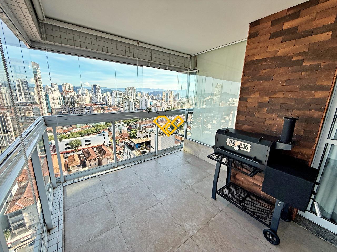 Apartamento à venda no Embaré: Varanda