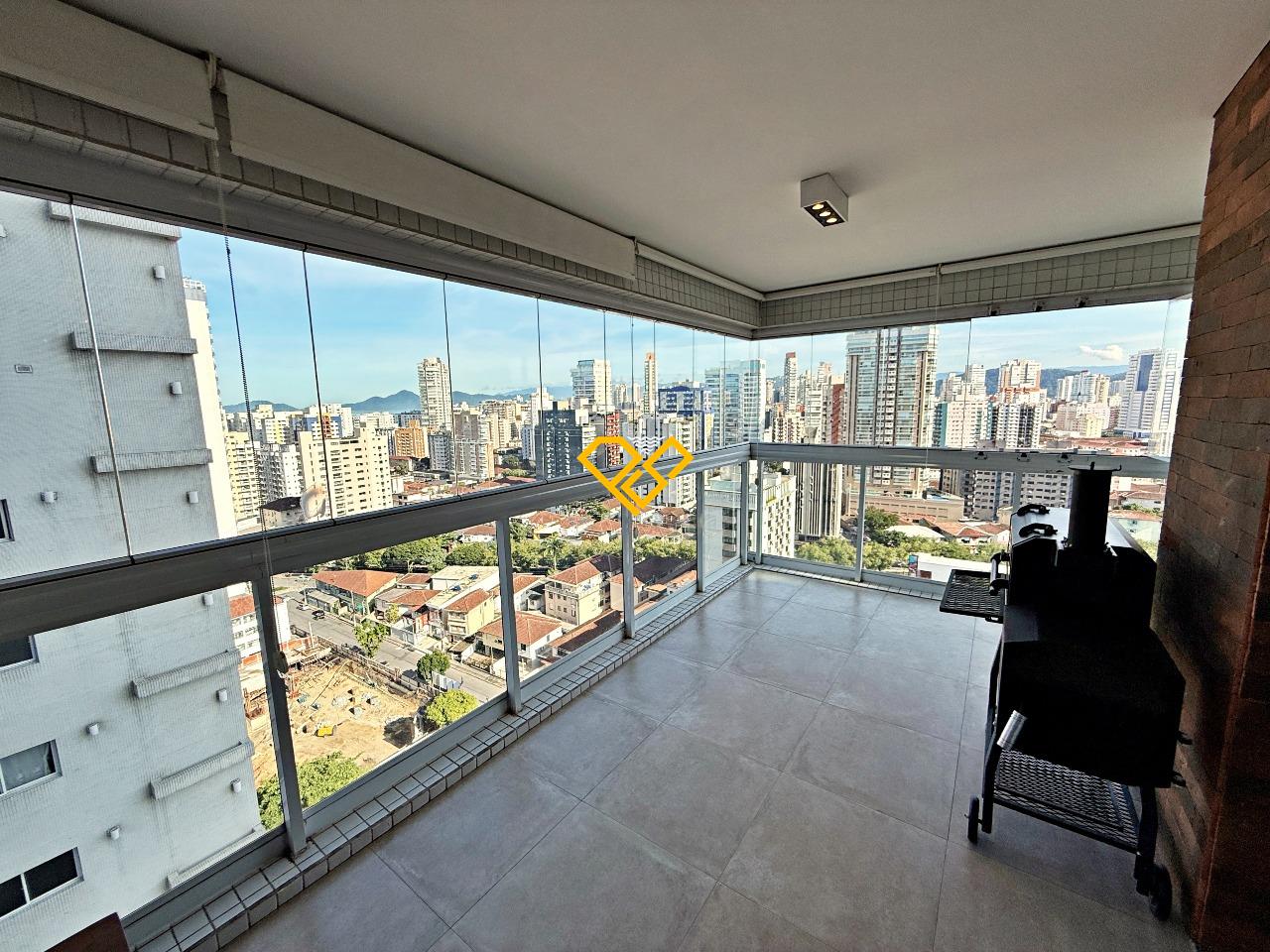 Apartamento à venda no Embaré: Varanda