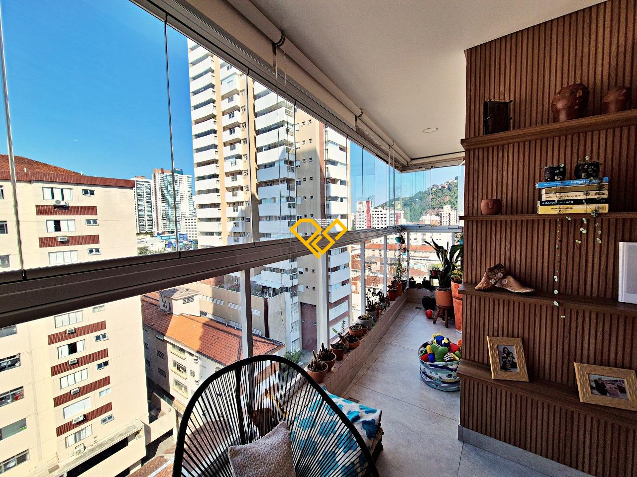 Apartamento à venda no Campo Grande: Varanda