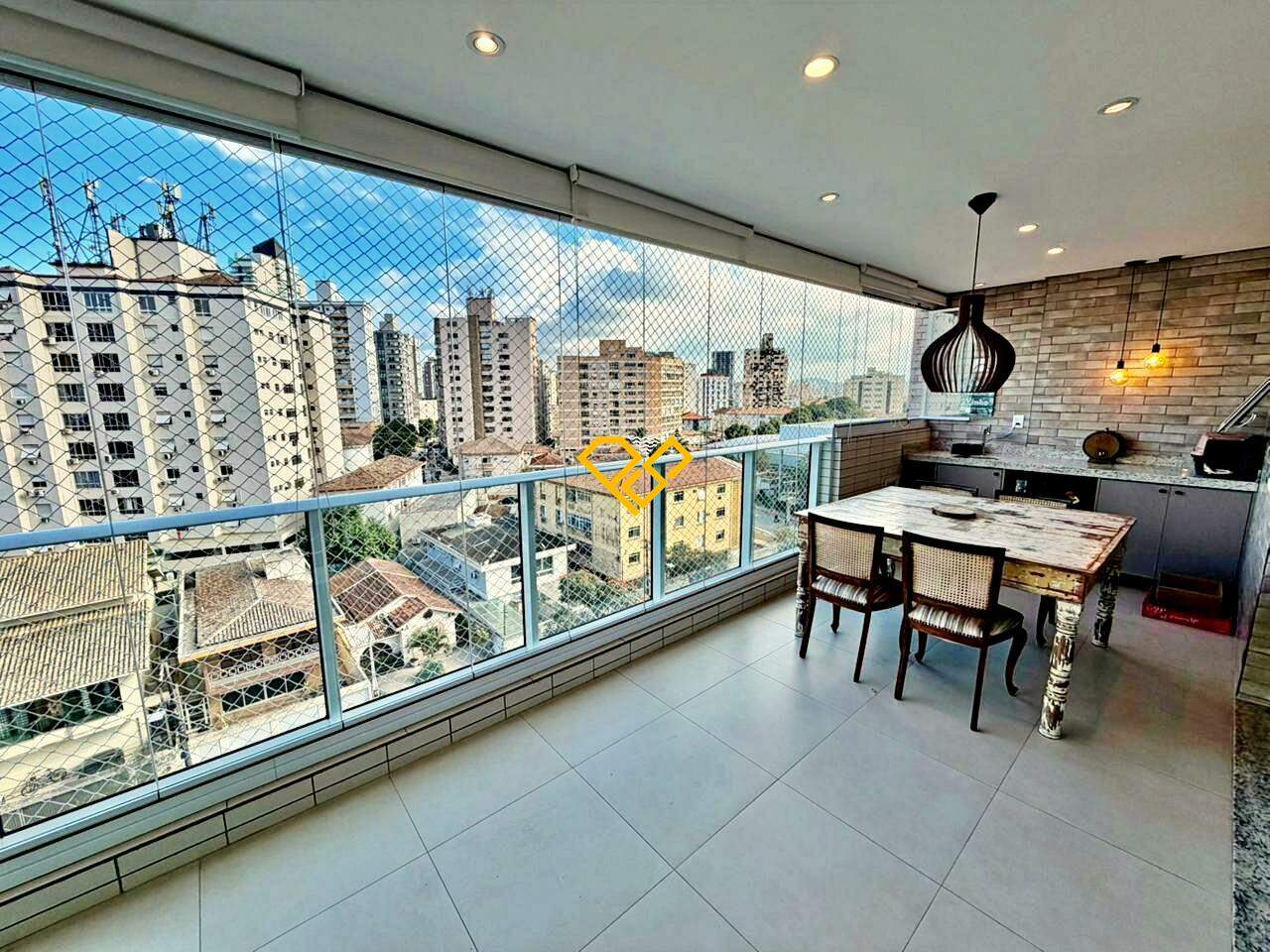 Apartamento à venda no Ponta da Praia: Varanda