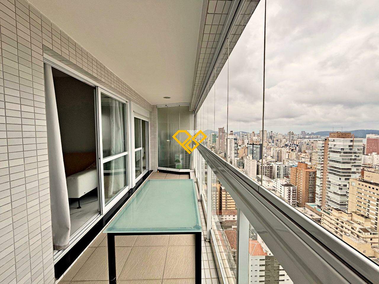 Apartamento para aluguel no Gonzaga: Varanda